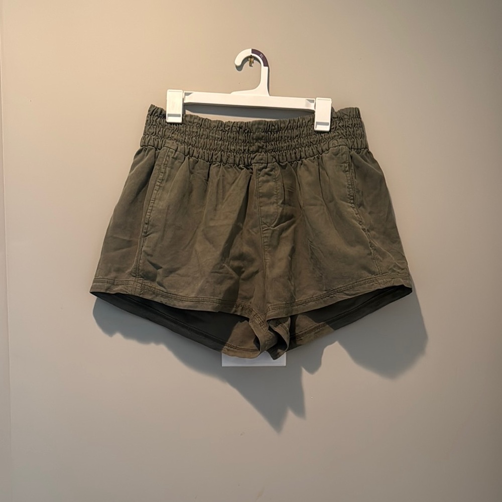 Aerie Olive Cargo Shorts